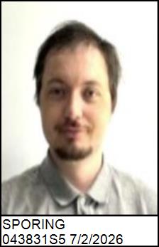 Photo of SPORING, JUSTIN MICHAEL